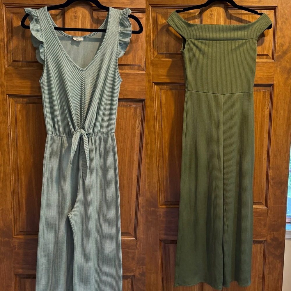 Set of Two Jumpsuits - Cropped Length
